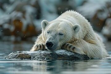 Polar bears, the rulers of the Arctic, are magnificent creatures perfectly suited to the icy wilderness they inhabit.