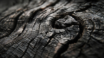 Close-Up of Weathered Wooden Surface with Natural Texture