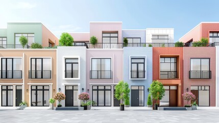 A large open space with a tree in the middle and a few potted plants around it