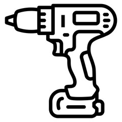 Power Drill Icon For Design Element