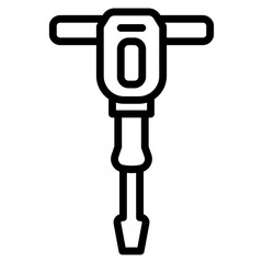 Jackhammer Icon For Design Element