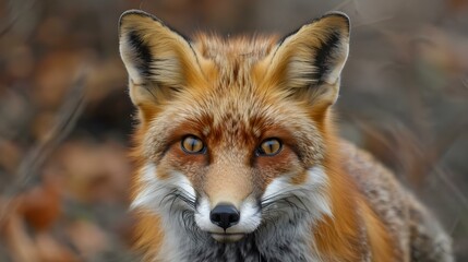 Fototapeta premium Closeup of a red fox