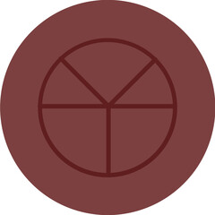 Disposable packaging challenges Vector Line Maroon Circle Maroon