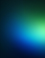 Obraz premium Dark Banner Backdrop: Grainy Green Blue Gradient with Glowing Light