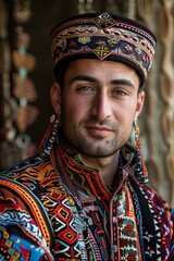 Obraz premium portrait of a traditional clothed person
