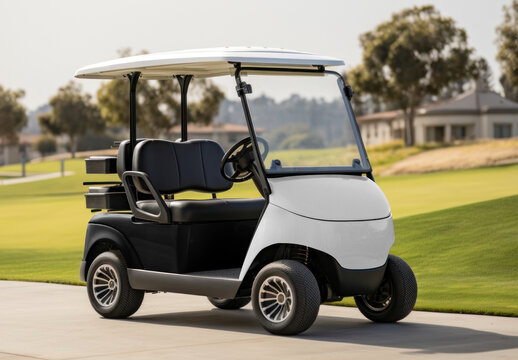 Golf Cart Mockup With Generative AI
