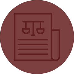 Newspaper Vector Line Maroon Circle Maroon