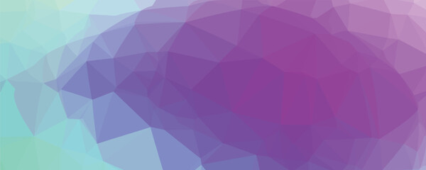 Obraz premium Gradient multicolor polygon pattern. Low poly design. Vector illustration 