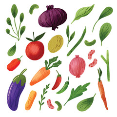 Watercolor Wildflowers Element Vector Collection
