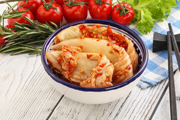 Korean food - spicy Kimchi cabbage