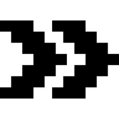 Fototapeta premium Pixel Arrow Element