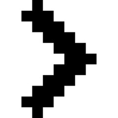 Obraz premium Pixel Arrow Element