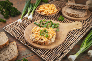 Delicious homemade egg spread