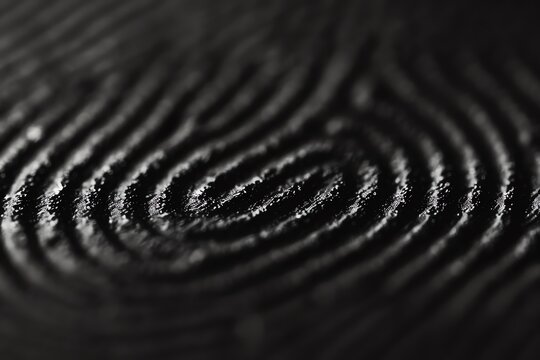 Macro shot of a fingerprint