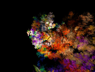 Imaginatory fractal abstract background Image