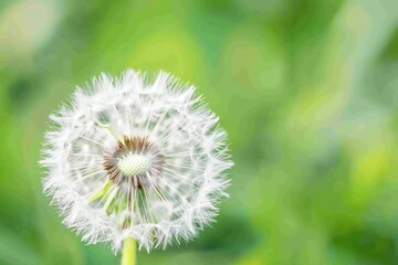 Close-up of a dandelion clock