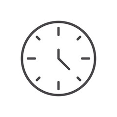 Clock premium icon sign symbol vector