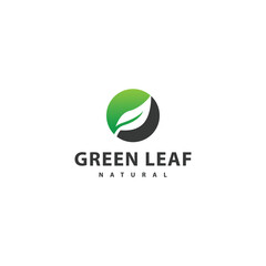 Fototapeta premium Abstract leaf logo vector illustration