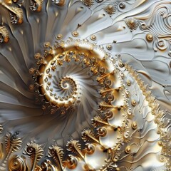 Golden Spiral of Intricate Design
