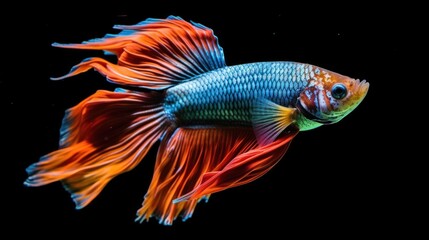 Colorful Siamese Fighting Fish