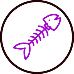 Ocean Dead Zones Vector Line Purple Circle Black