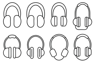 Bluetooth Headphone Art Simple Line Art Illustration Ideas Inspiration