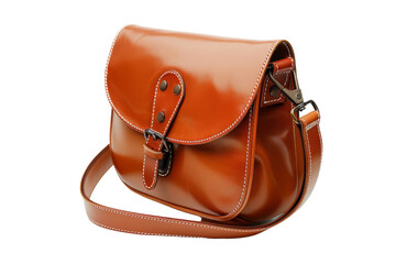 Naklejka premium Brown Leather Shoulder Bag