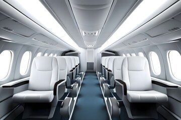 interior of a passenger plane