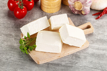 Greek traditional organic feta cheese