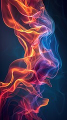 Naklejka premium darkish colors, colorful background, ai power, illuminated, high quality, rare artistic style, expensive look, 3d experience, simple but cool