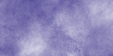 Soft fluffy white cloud on the blue sky with watercolor texture, Color sky with clouds and tiny fogg, Purple background and texture of clouds surrounding randomly.