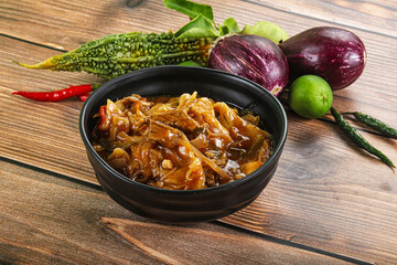 Tibetian cuisine - thenthuk with beef