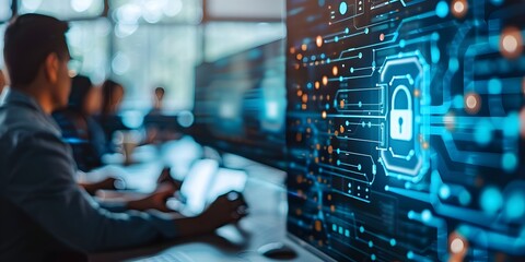 Cybersecurity Training Session Focused on Network Protection and Digital Communication in Business