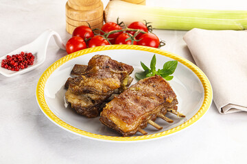 Roasted Lamb ribs with spices