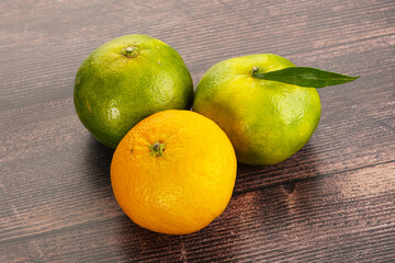 Fresh ripe sweet juicy mandarins