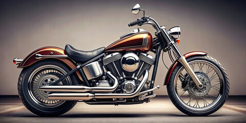 Fototapeta premium Iconic American motorcycle brand known for its powerful engines and classic designs, motorcycle, American, brand, powerful