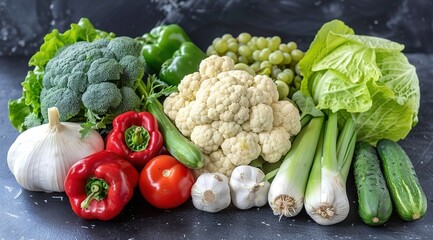 fresh vegetables on the market