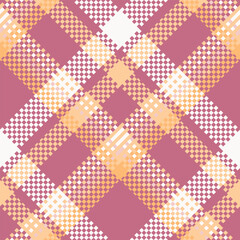 Plaid Pattern Seamless. Checker Pattern Traditional Scottish Woven Fabric. Lumberjack Shirt Flannel Textile. Pattern Tile Swatch Included.