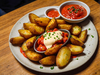 potatoes with vegetables