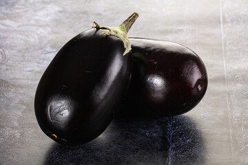 Ripe tasty natural organic eggplant