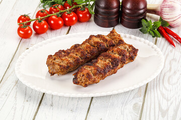 Chicken kebab minced meat and spices