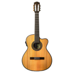 High-quality classical acoustic guitar with wooden body and nylon strings. Perfect for music enthusiasts and professional guitarists.