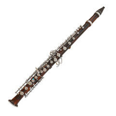 High-quality image of a clarinet, showcasing intricate details of this woodwind instrument. Perfect for music-related projects and educational use.