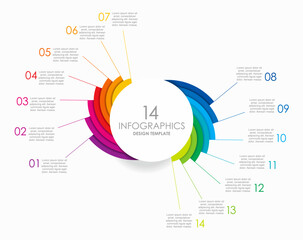 Infographic design template with place for your data. Vector illustration.