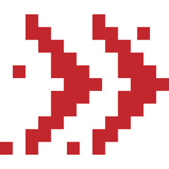 Fototapeta premium Pixel Arrow