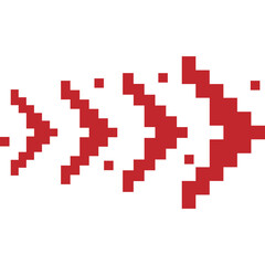 Fototapeta premium Pixel Arrow