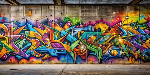 Graffiti artwork on concrete wall, graffiti, street art, urban, mural, spray paint, artwork, rebellious, colorful