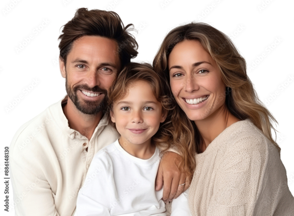 Wall mural PNG Portrait family adult smile.