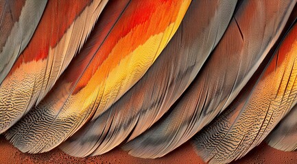 close up of feather