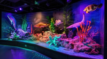 Science fair display with innovative projects